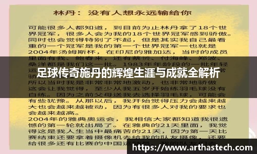 足球传奇施丹的辉煌生涯与成就全解析